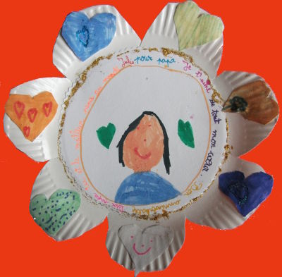 Assiette fleur