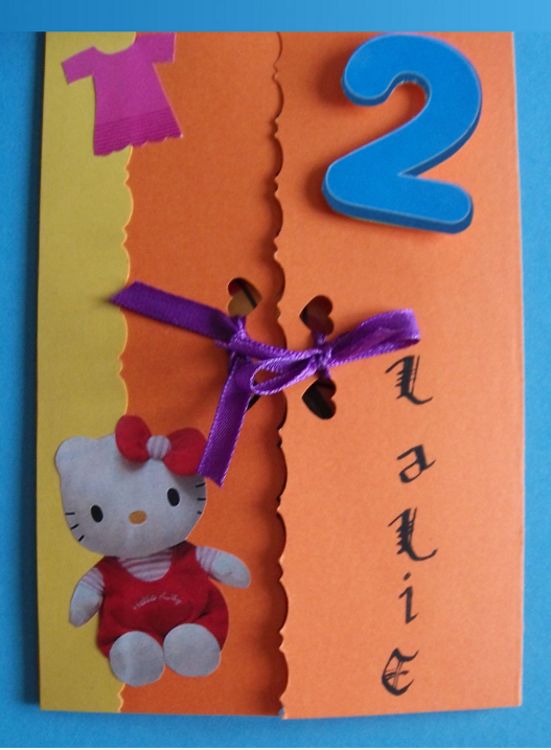 Carte anniversaire 2 ans