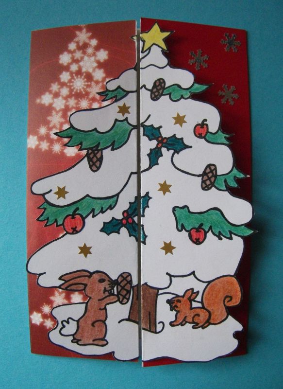 Carte Noël sapin