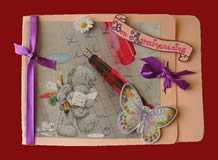 Carte anniversaire papillon