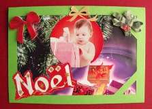 Carte de Noël bébé